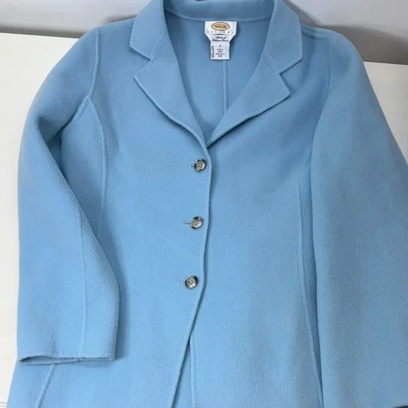 Talbots Light Blue Women's Blazer - Picture 5 of 7